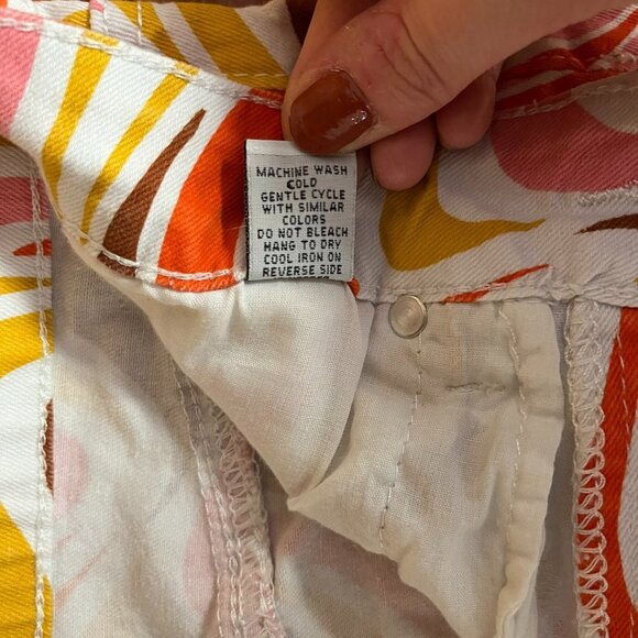 Rue21 Retro Multi Swirl Print Straight Jeans - Size Medium - Picture 6 of 9